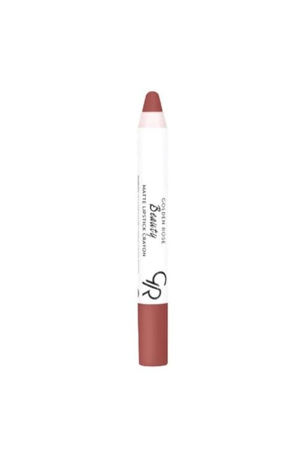 رژ لب اورجینال برند Golden rose مدل Beauty Matte Lipstick Crayon کد 775199398
