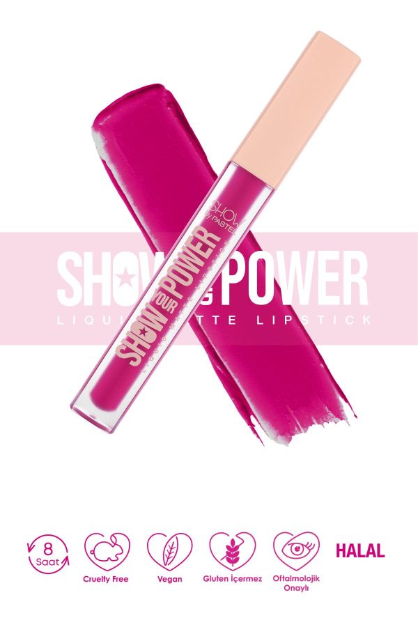 رژ لب اورجینال برند Show by pastel مدل Show Your Power Liquid Lipstick کد 43841373 - Image 6