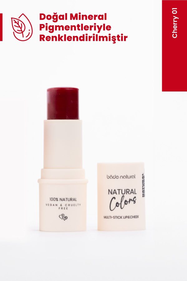 رژ گونه اورجینال برند Bade natural مدل Çok Amaçlı Stick %100 Doğal کد 810673177 - Image 3