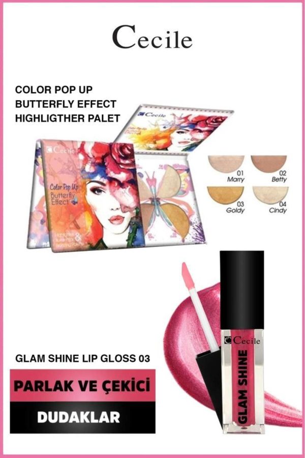 برق لب اورجینال برند Cecile مدل Glam Shine 03 کد 821290390