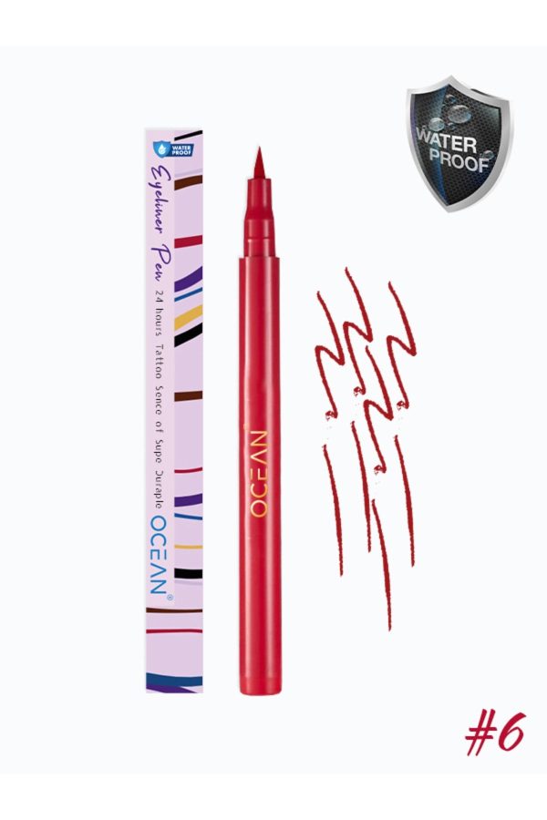 آیلاینر اورجینال برند Ocean مدل Liquid Eyeliner, Waterproof, Intensely Pigmented کد 466844013