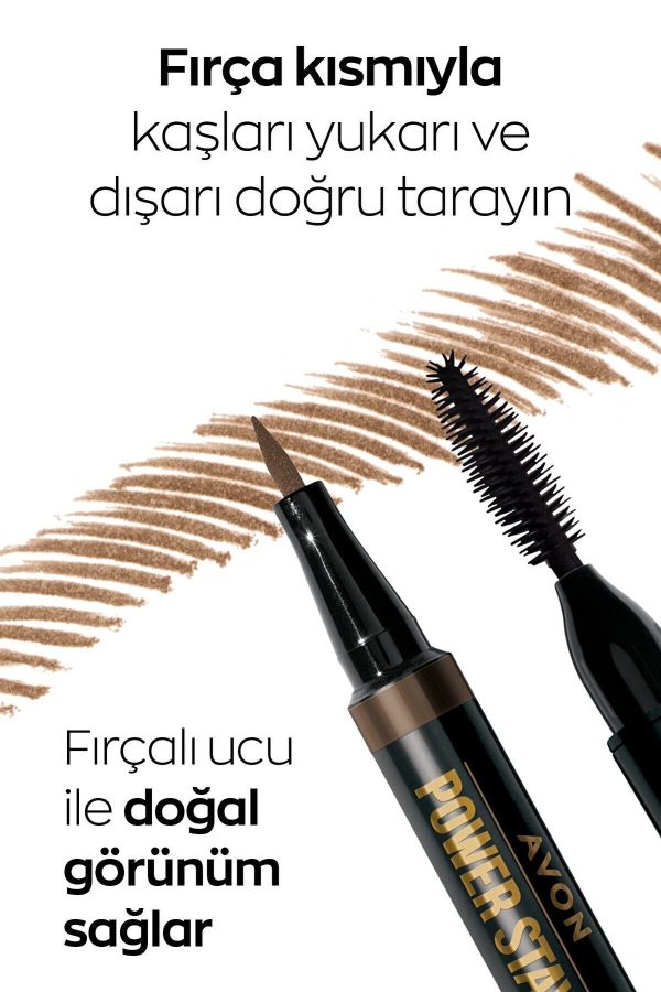 ریمل ابرو اورجینال برند Avon مدل Power Stay Kaş Kalemi Blonde کد 359356468 - Image 6