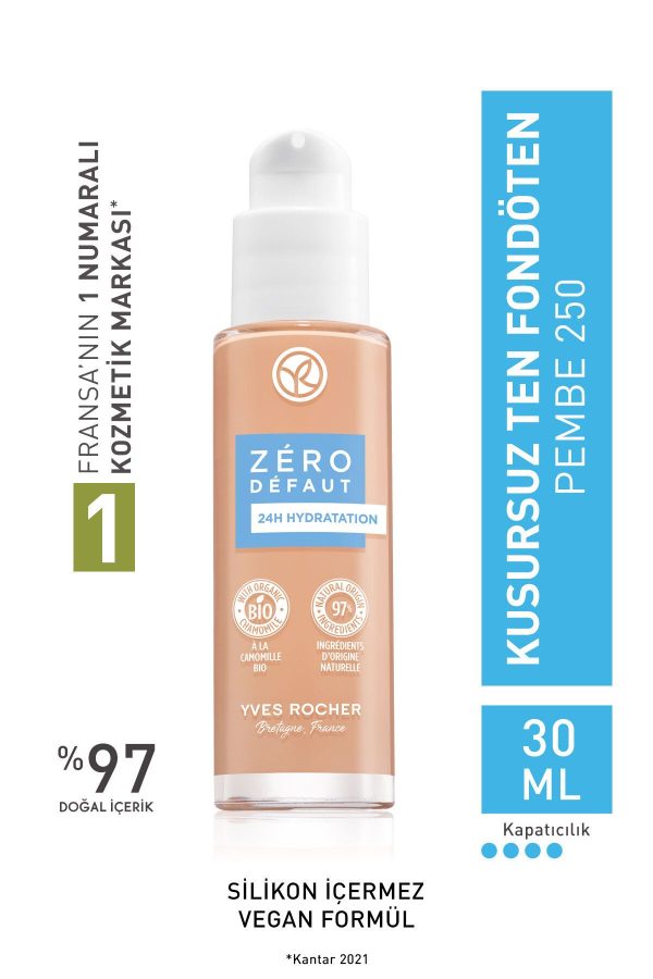 کرم فاندیشن اورجینال برند Yves rocher مدل Kusursuz Ten Fondöten-Pembe 250-30 ml کد 807561957