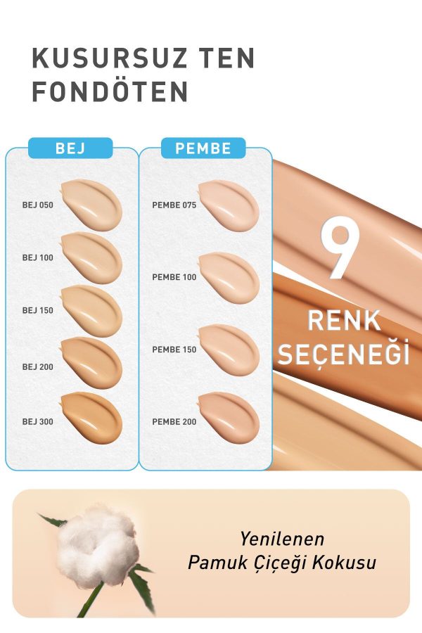 کرم فاندیشن اورجینال برند Yves rocher مدل Kusursuz Ten Fondöten-Pembe 250-30 ml کد 807561957 - Image 5