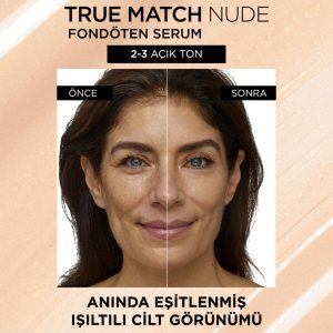 کرم فاندیشن اورجینال برند L oreal paris مدل True Match Nude Fondöten Serum کد 737916474