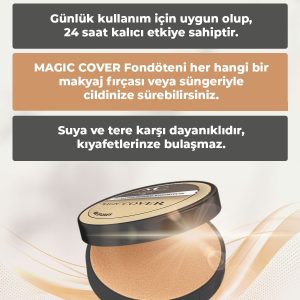 کرم فاندیشن اورجینال برند Magic cover makeup کد 676562337