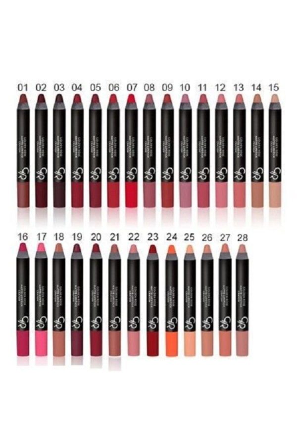 رژ لب اورجینال برند Golden rose مدل Matte Lipstick Crayon کد 230180343 - Image 2