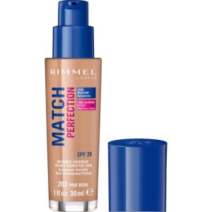 کرم فاندیشن اورجینال برند Rimmel london مدل Match Perfection کد 57608293