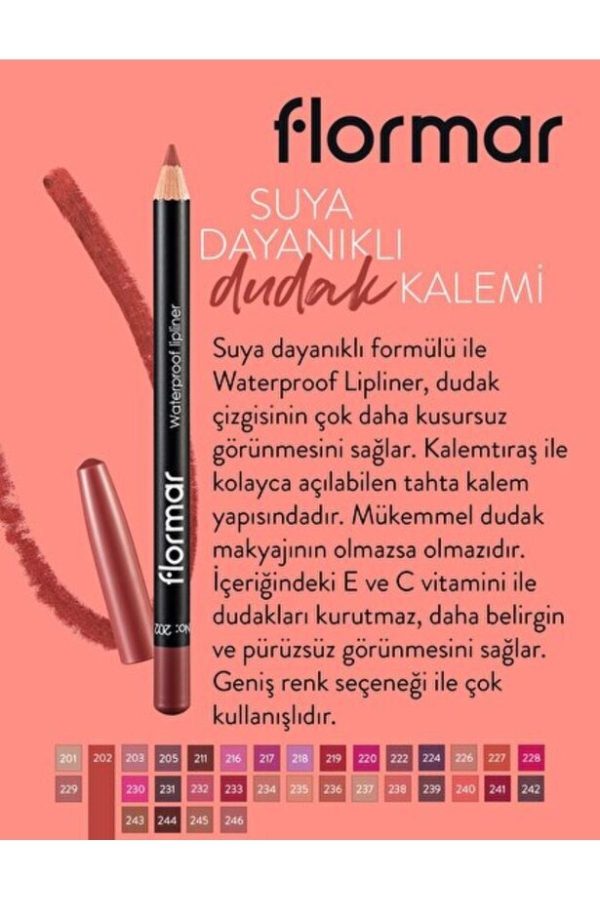 مداد لب اورجینال برند Flormar کد 331559353 - Image 3