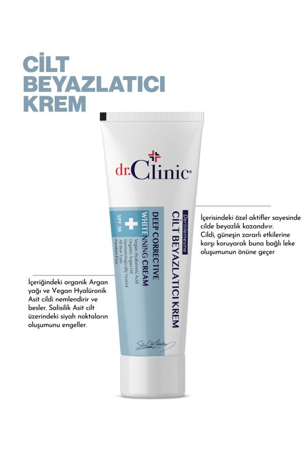 کرم صورت اورجینال برند Dr clinic مدل Skin Whitening Cream 50 ml کد 64607648