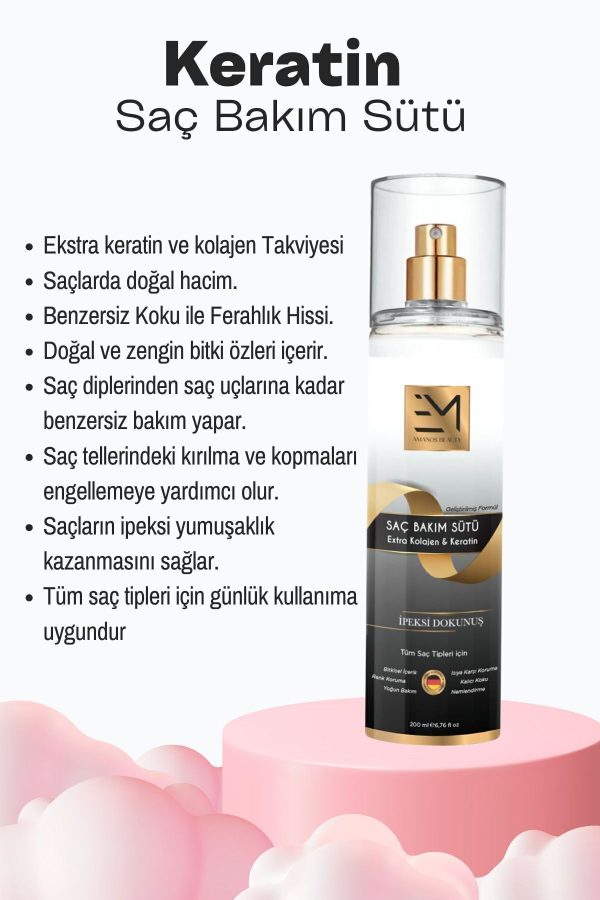 اسپری مو اورجینال برند Em amanos beauty کد 746283679 - Image 2