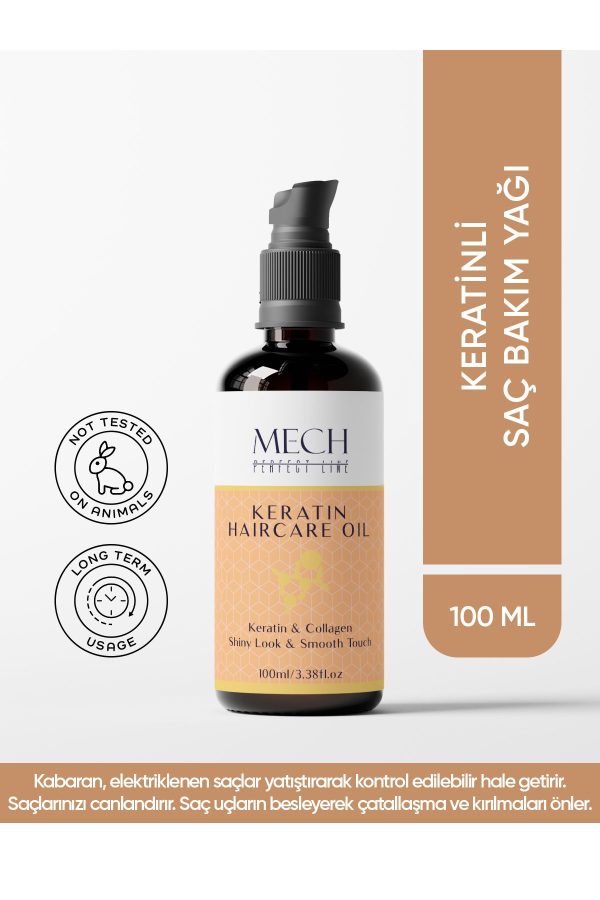روغن و سرم مو اورجینال برند Mech perfect line مدل Keratin hair oil کد 762941888