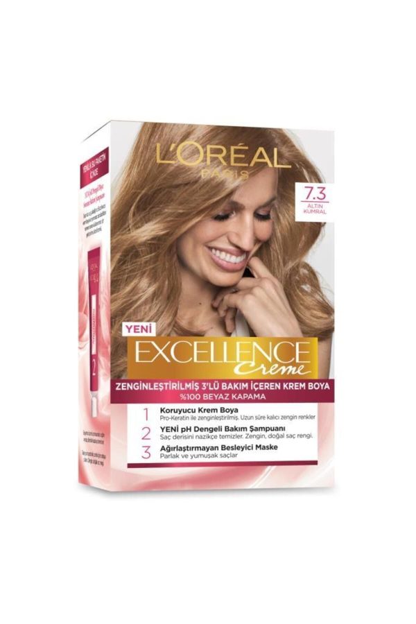 رنگ مو اورجینال برند L oreal paris مدل Excellence Creme Saç Boyası کد 1262241 - Image 2