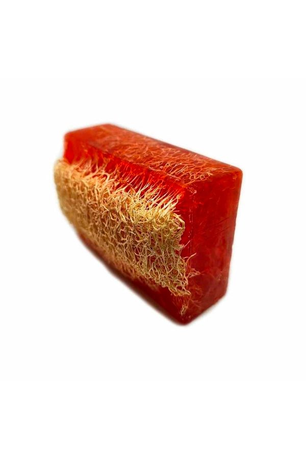 صابون جامد اورجینال برند Doublebubblestore مدل Natural Pumpkin Fiber Strawberry Soap کد 211110059