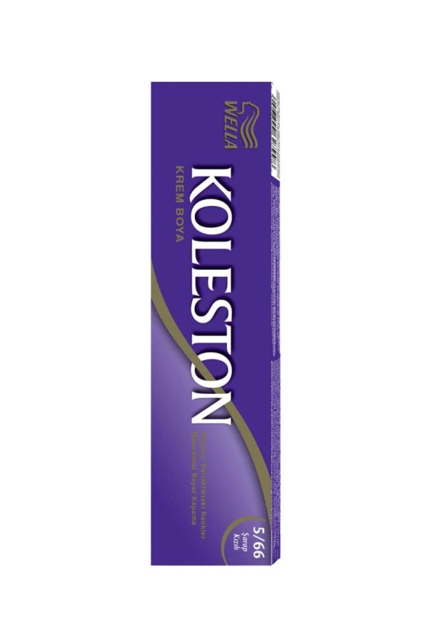 رنگ مو اورجینال برند Wella مدل Koleston Tüp Şarap Kızılı 5/66 کد 40537935