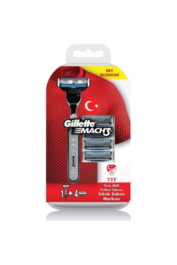 ژیلت و ریش تراش اورجینال برند Gillette مدل Mach3 Milli Takım Özel Paketi کد 34619983