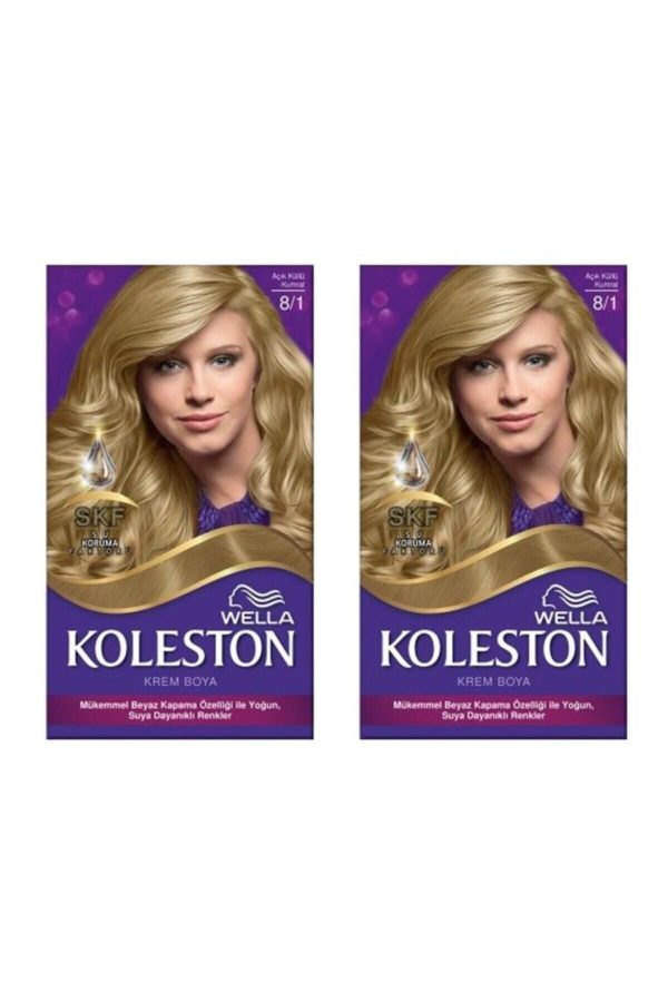 رنگ مو اورجینال برند Wella مدل 8-1 Light Ash Blonde کد 47891963