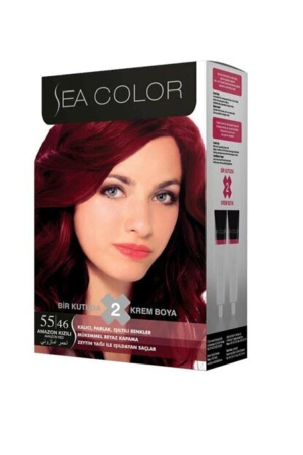 رنگ مو اورجینال برند Sea color مدل Amozan Kızılı Saç Boyası 55,46 کد 72166955