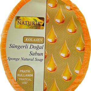 صابون جامد اورجینال برند Naturix مدل Natural Collagen Soap with Sponge کد 807696005
