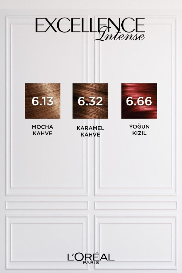 رنگ مو اورجینال برند L oreal paris مدل Excellence Intense 666 Yoğun Kızıl کد 4426360 - Image 8