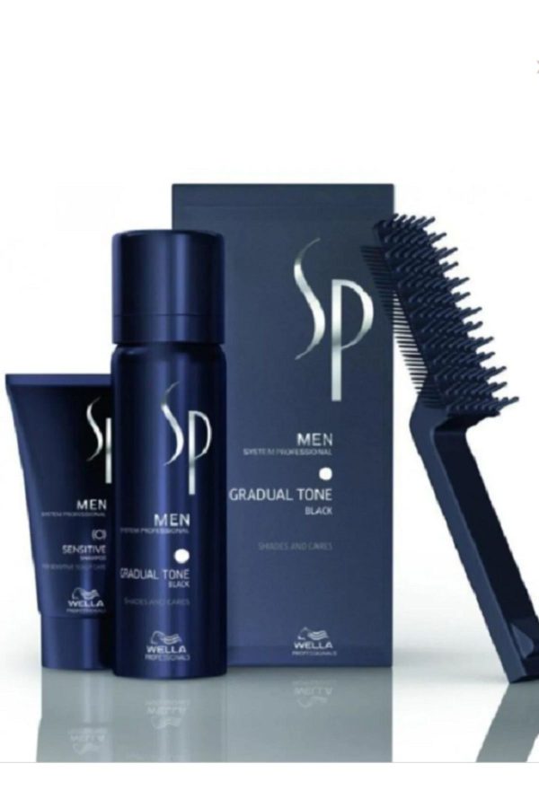 رنگ مو اورجینال برند Wella professionals مدل SP Men Pigment Mousse Black کد 819914479