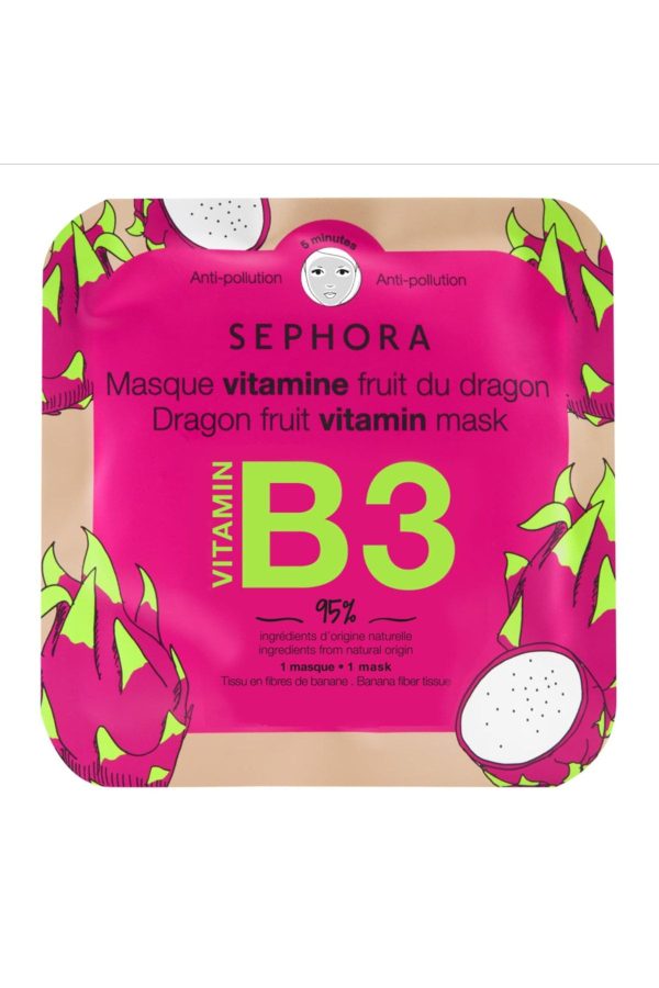 ماسک صورت اورجینال برند Sephora مدل Vitamin B3 Paper Mask کد 332522278