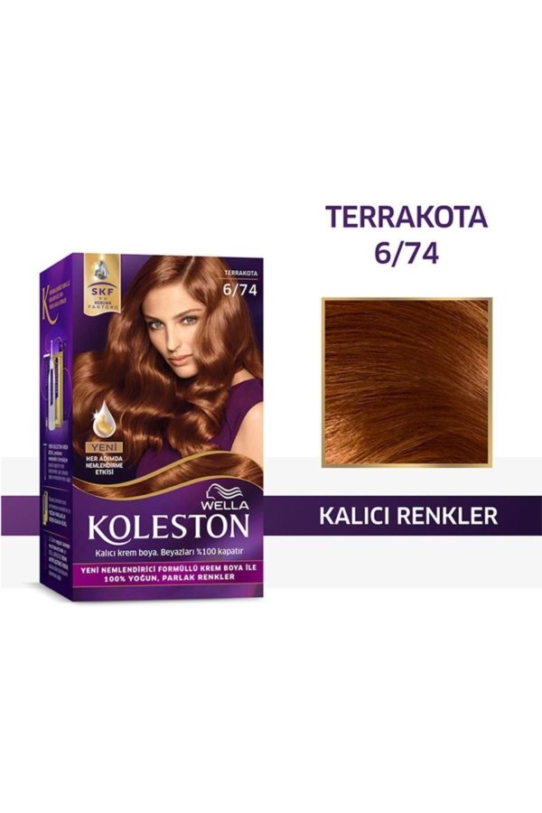 رنگ مو اورجینال برند Wella مدل Terrakota 6-74 کد 247443146