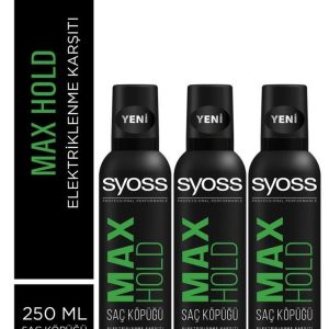 اسپری مو اورجینال برند Syoss مدل Köpük Maximum Tutuş 250ml X3 کد 808152157