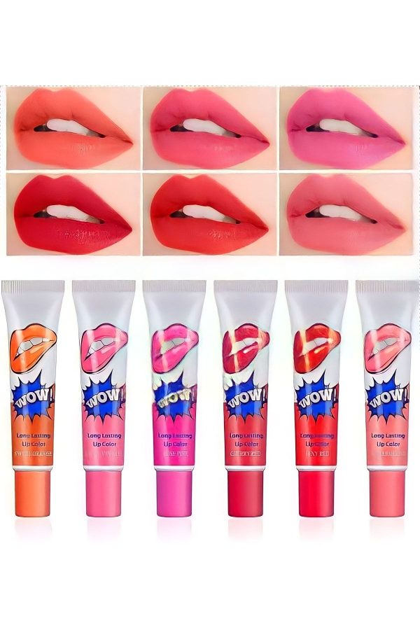 رژ لب اورجینال برند Nofella مدل 6-piece long-lasting peel-off lipstick set کد 707360858