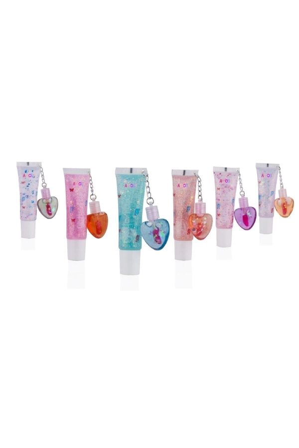 برق لب اورجینال برند Lady beauty مدل 6'lı Mini Kalpli Lip Gloss کد 474365646 - Image 2