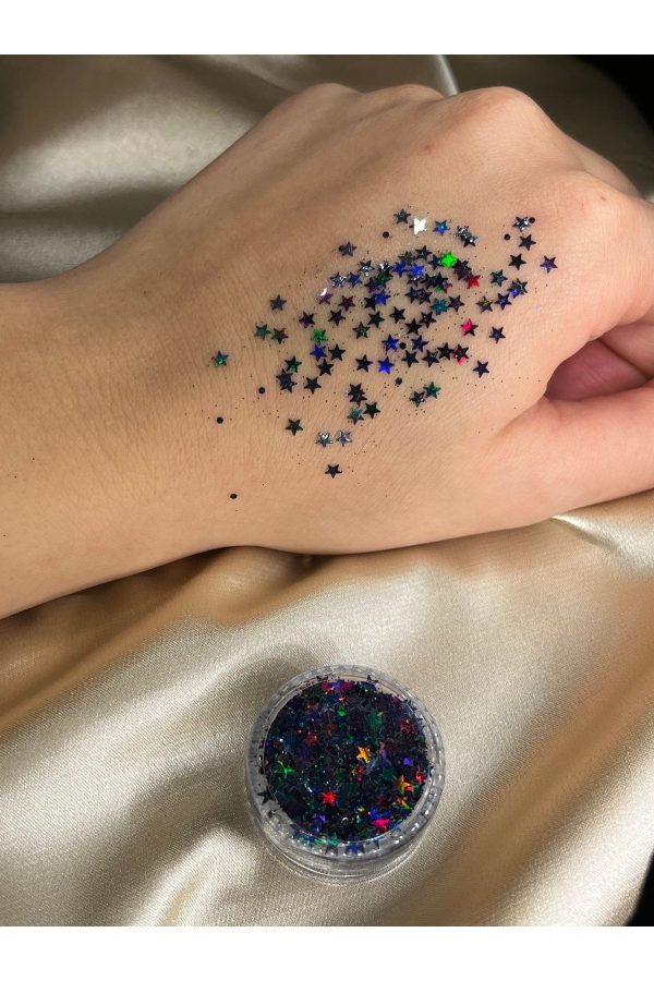 سایه چشم اورجینال برند Tolstoy مدل Glitter- Black Stars کد 472411002