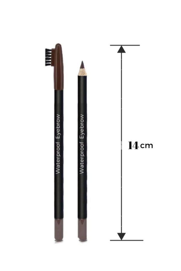 مداد ابرو اورجینال برند Nofella مدل 4-piece brush brown eyebrow pencil کد 803840728 - Image 3