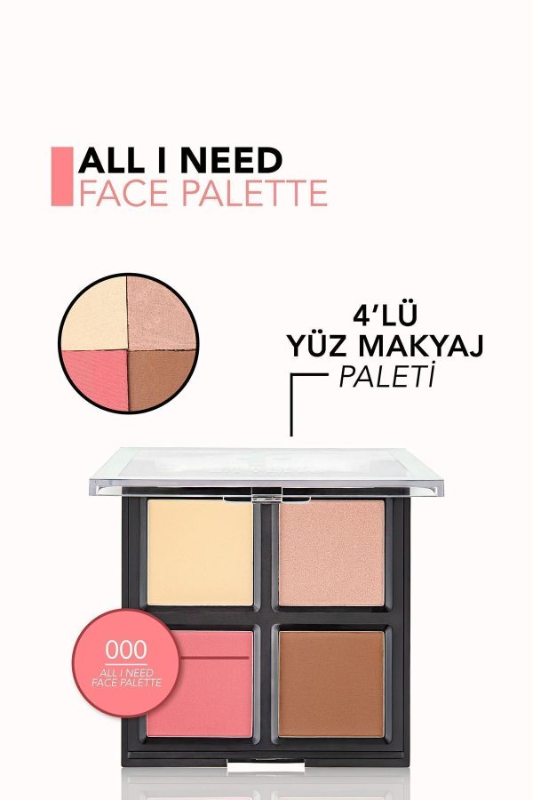 کرم روشن کننده اورجینال برند Flormar مدل All I Need Face Palette کد 262122208 - Image 5