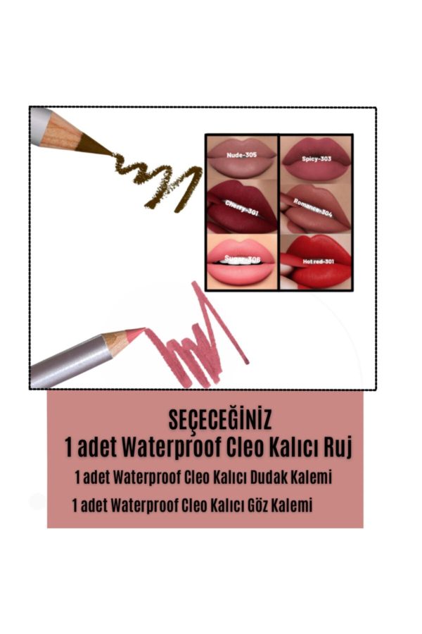 کیت آرایش اورجینال برند Cleo مدل Avantajlı Waterproof Makyaj Seti کد 213295978 - Image 6