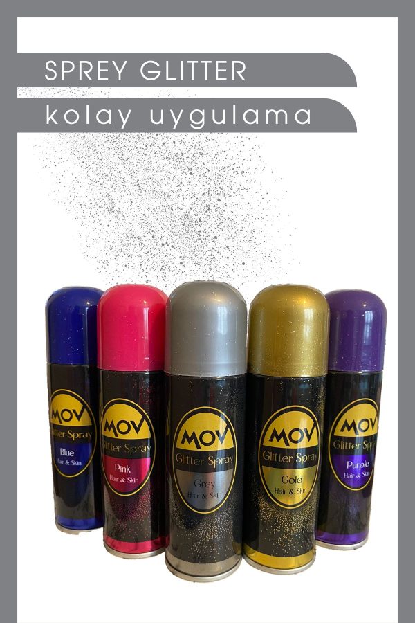 اسپری مو اورجینال برند Mov مدل Glitter Spray Body & Hair کد 689301180 - Image 2