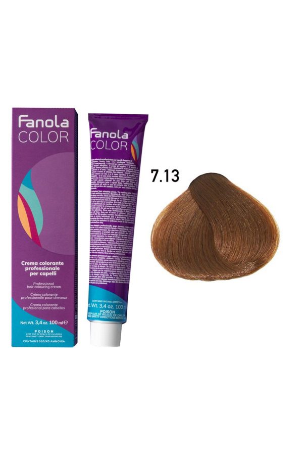 رنگ مو اورجینال برند Fanola مدل Medium Beige Blonde 713 کد 353791908