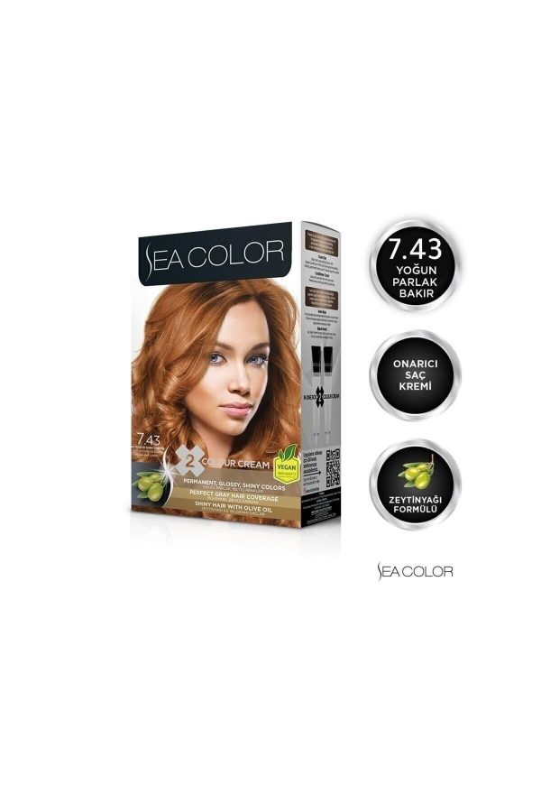 رنگ مو اورجینال برند Sea color مدل Intense Bright Copper کد 333028379
