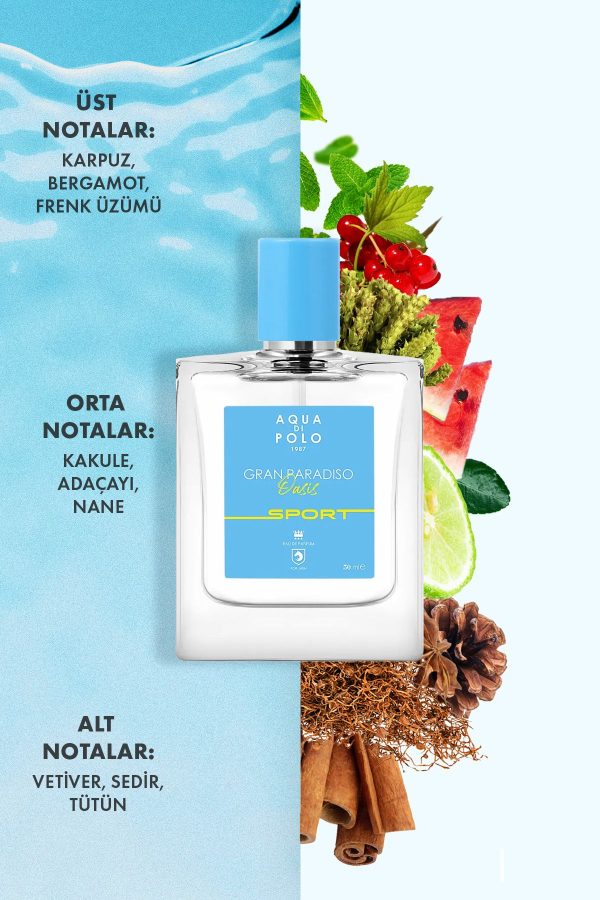 ادکلن اورجینال برند Aqua di polo 1987 مدل Gran Paradiso Oasis Sport کد 96137107 - Image 5