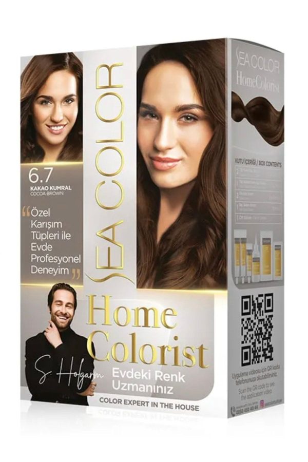 رنگ مو اورجینال برند Sea color مدل Homecolorist 67 Kakao Kumral کد 381605075