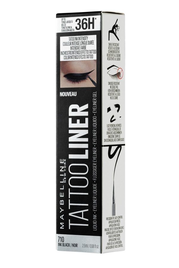 آیلاینر اورجینال برند Maybelline new york مدل Tattoo Liner Liquid Ink Eyeliner کد 37573974 - Image 3