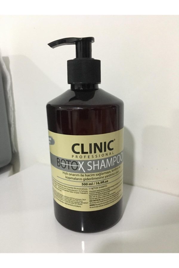 شامپو اورجینال برند Safranbolu miski amber مدل Clinic Botox Shampoo 500 ml کد 100021919