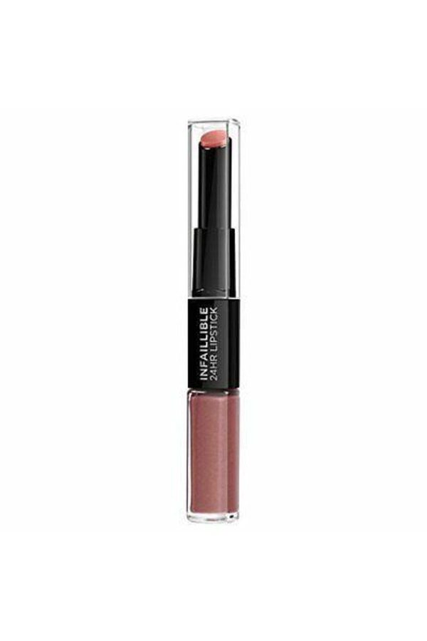 رژ لب اورجینال برند L oreal paris مدل Infaillable Lipstick 2 Steps کد 302400902