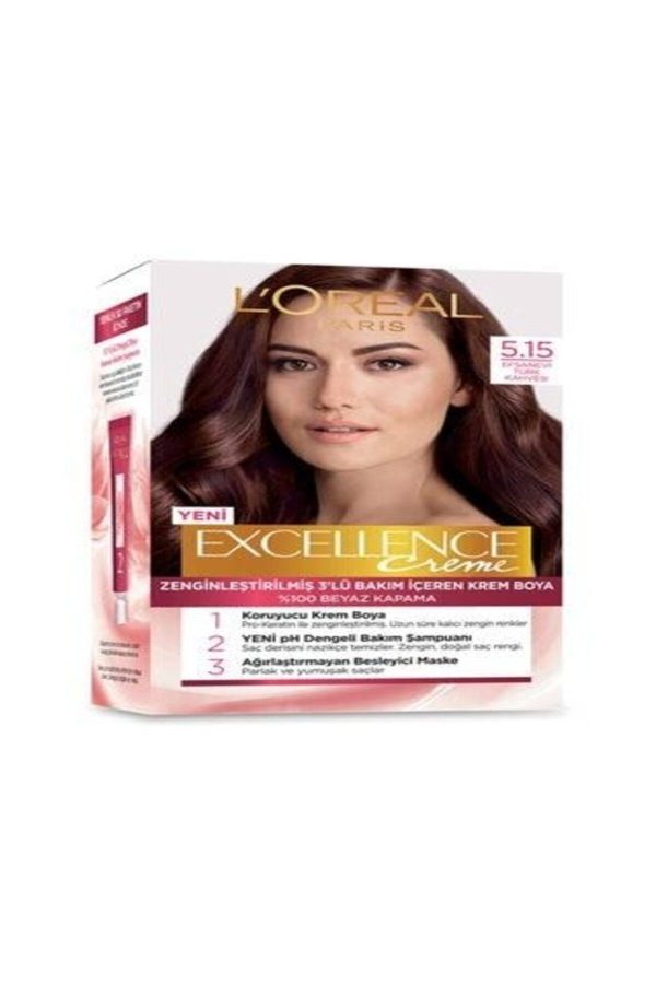 رنگ مو اورجینال برند L oreal paris مدل Excellence Creme Hair Color کد 77666875