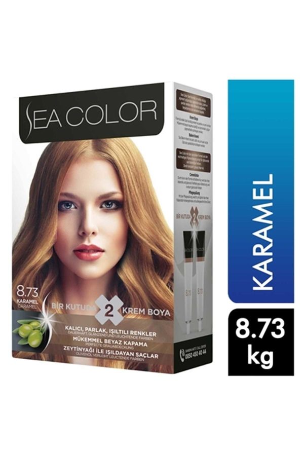 رنگ مو اورجینال برند Sea color مدل Boya 873 Karamel کد 31447409