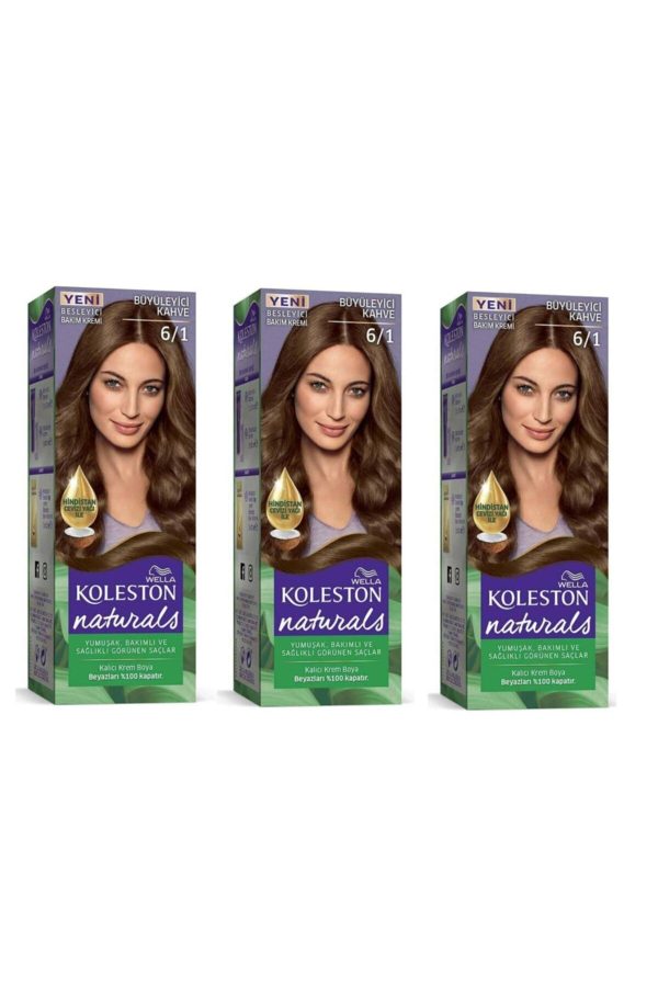رنگ مو اورجینال برند Wella مدل Büyüleyici Kahve 3lü Paket کد 158289957