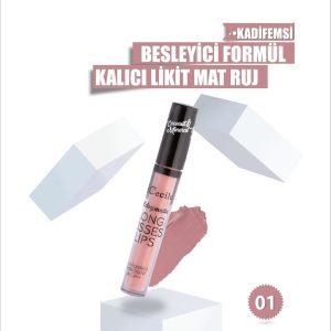 رژ لب اورجینال برند Cecile مدل Matte Long Kisslips کد 31701510 12 1 org zoom 5455