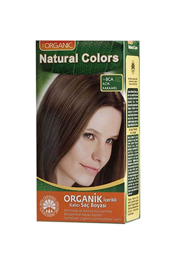 رنگ مو اورجینال برند Natural colors مدل Organic Boya 8Ca Açık Karamel کد 4218291