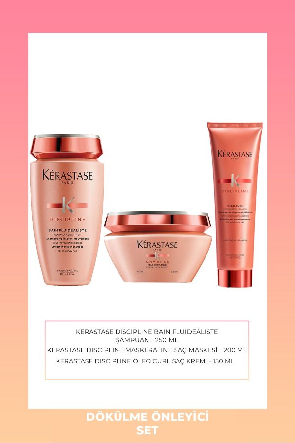 ست مراقبت از مو اورجینال برند Kerastase مدل Discipline Bain Fluidealiste Set کد 790756618