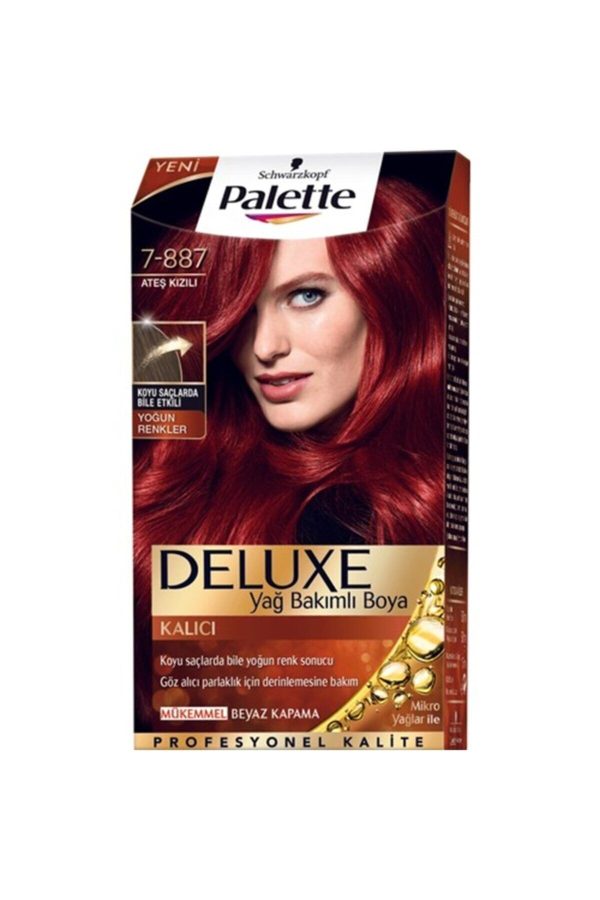رنگ مو اورجینال برند Palette مدل 7-887 Ateş Kızılı کد 125732132