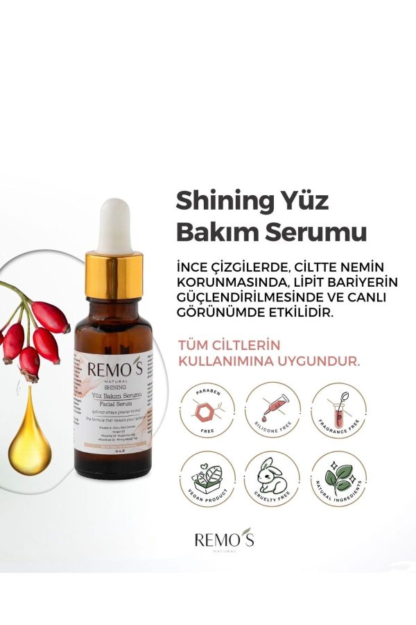 سرم پوست اورجینال برند Remosnatural مدل Shining Face Care Serum کد 180390528 - Image 3
